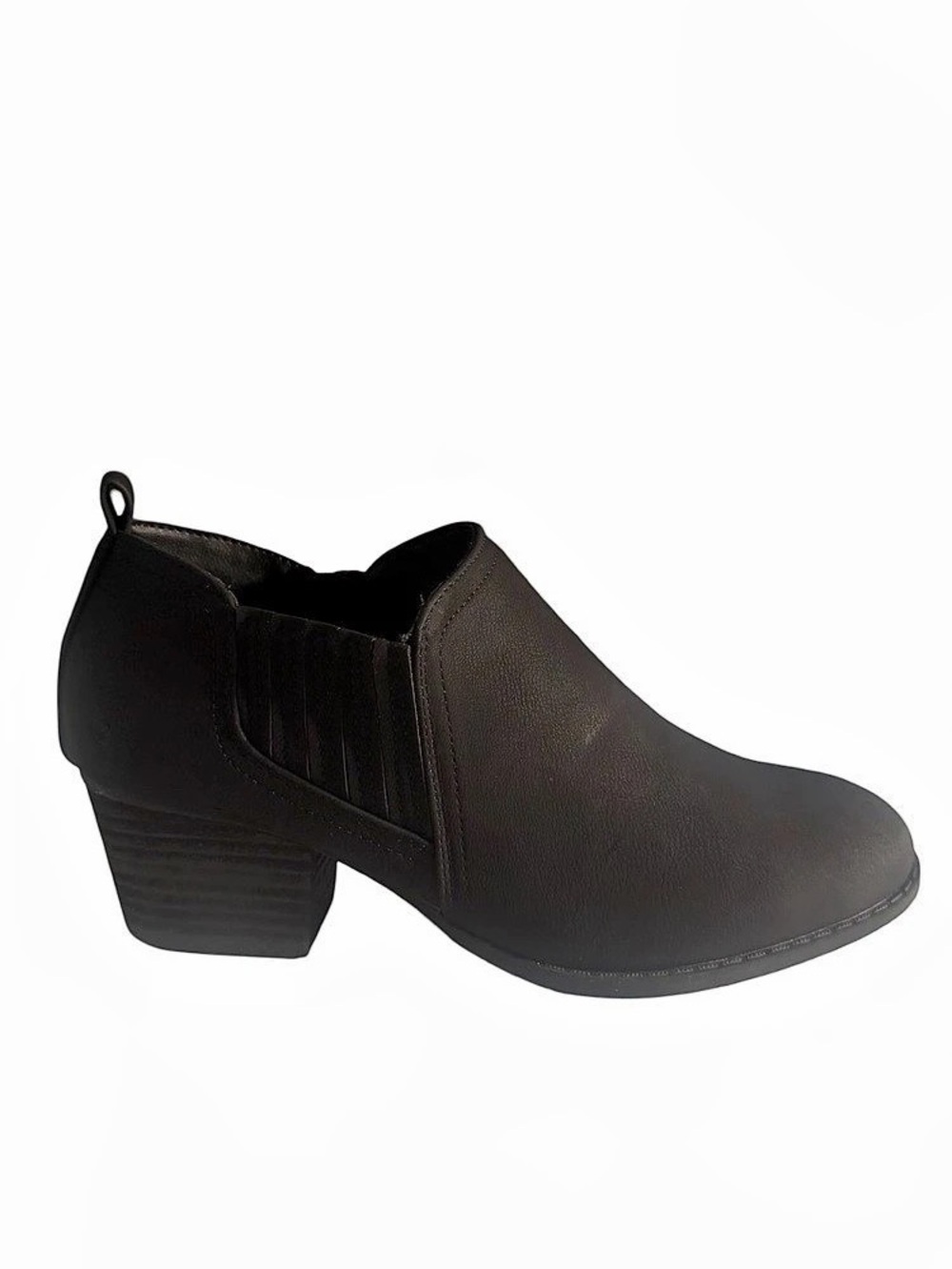 LifeStride Babe Women’s Black Ankle Booties Size 9 Block Heel